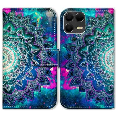 Imagem de Bcov Capa para T-Mobile Revvl 8 Pro, capa tipo carteira de couro com abertura para cartão com suporte para cartão para T-Mobile Revvl 8 Pro