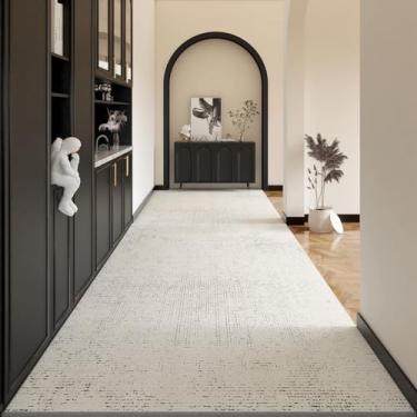 Imagem de HGTRH Tapetes para corredores, tapete de cozinha lavável, antiderrapante, longa entrada, casa interior para corredor, tapetes de aréia, tapete de corredor C 90 x 250 cm