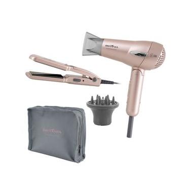 Imagem de Kit Britânia Travel Rose Gold  - Secador + Prancha Bivolt