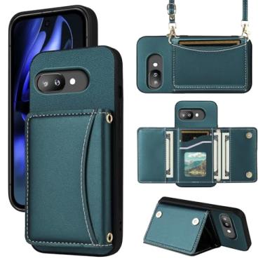 Imagem de Furiet Capa carteira para Google Pixel 9A com alça transversal de couro PU premium porta-cartões à prova de choque resistente acessórios de corpo inteiro capa fina para celular para Pixel9A A9 5G