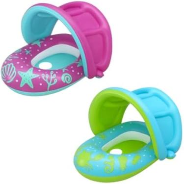 Imagem de Bote inflavel para crianca, diversao aquatica com design caranguejo, seguro, divertido, colorida