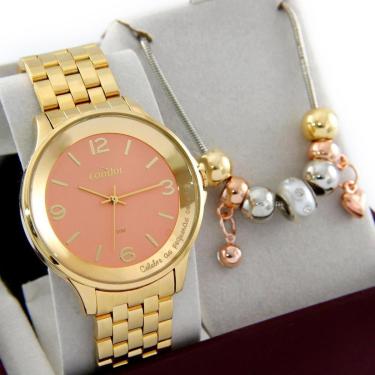 Imagem de RELÓGIO CONDOR FEMININNO DOURADO + KIT COPC21AEAZ/K4T-Feminino