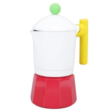 Imagem de Generic Máquina de café Com Fogão Moka, Coador de café Italiano Eficiente e Distribuição Uniforme de Calor para Casa (Vermelho)