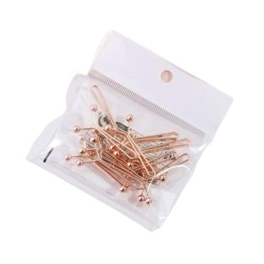 Imagem de Clipes de cachecol U 12 pçs/lote galvanoplastia bola redonda multicolorida clipes hijab simples broche alfinetes femininos (rosa)