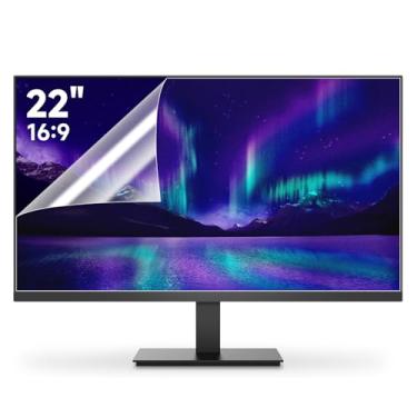 Imagem de Pacote com 2 capas de tela de computador antirreflexo 1920 x 1080p de 55,88 cm, proteção ocular, antirarranhões, película antirreflexo para monitor de computador de 55,9 cm com proporção de 16:9