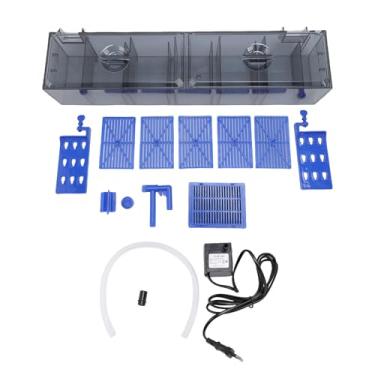 Imagem de Generic Filtro de Aquário, de Filtragem Progressiva Em Cascata de Dupla Suspensão, para Tanques da Faixa de 130L (Plugue UE 220 V)