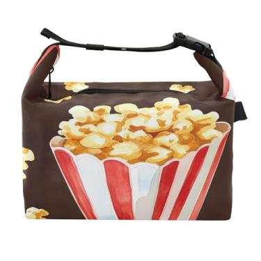 Imagem de STAYTOP Lancheira de pipoca de desenho animado com fivela, lancheira isolada para meninos e meninas, lancheira térmica para trabalho escolar