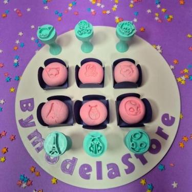 Imagem de Carimbo para Brigadeiros e Docinhos Kit Lady Bug Joaninha - BYMODELAST
