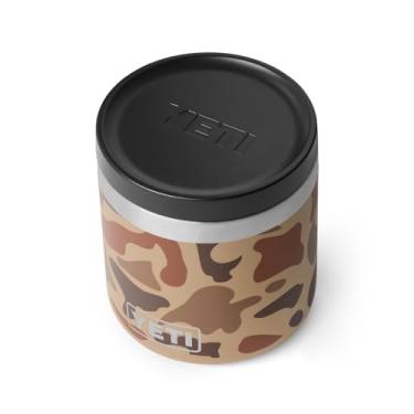 Imagem de YETI Rambler Pote de comida de 227 g, isolado a vácuo, aço inoxidável, com tampa hermética, camuflagem de zonas úmidas