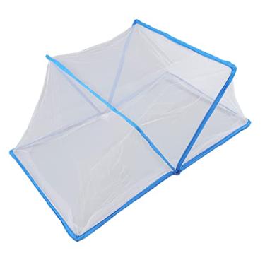 Imagem de Cryfokt Tenda de Rede Mosquiteira Dobrável Portátil Ambiente de Dormir Confortável para Bebês Crianças Barraca de Rede de Cama de Verão, Barraca de de Cama de Quarto Respirável Transparente para