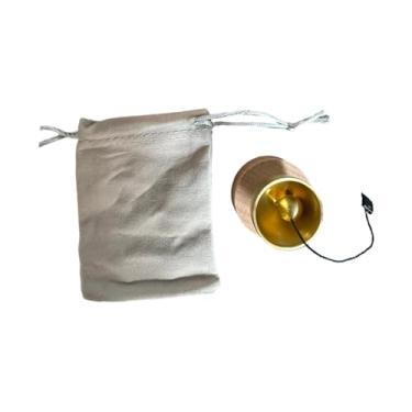 Imagem de MERIGLARE Mini tigela tibetana, presente espiritual único, portátil, com som encantador para homens e mulheres. Tigela de som em latão para relaxamento e