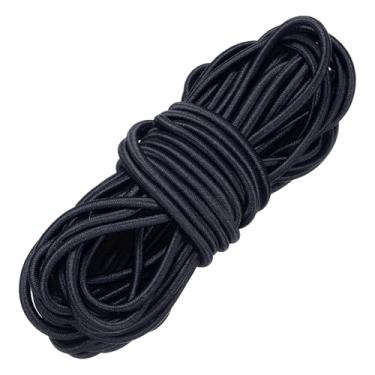 Imagem de PATIKIL Cordão elástico elástico, 1/20.3 cm x 81 cm de poliéster resistente corda elástica para caiaque corda elástica para caiaque lona gravata barco barraca acampamento artesanato faça você mesmo