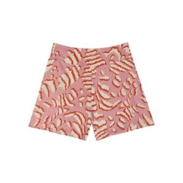 Imagem de Shorts Estampado Com Zíper E Cintura Alta-Feminino