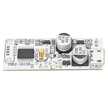 Imagem de USB Mini Music Spectrum Light Sensibilidade de controle de voz Lâmpada de espectro ajustável com microfone LED de alto brilho para festa em casa DJ Studio Placa PCB conforme (Verde)