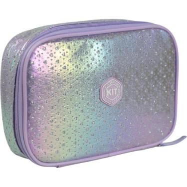 Imagem de Estojo Escolar Box KIT Sereia - Espaçoso com Divisória Interna, Fecho em Zíper e Cores Sortidas – Ideal para Lápis, Canetas e Material Escolar