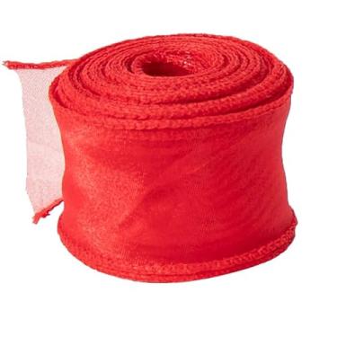 Imagem de Fita de organza rabo de peixe de 9,8 m, fita transparente de tecido de 4 cm de largura para fazer joias faça você mesmo, laços de cabelo, flores, guirlanda de Natal, decorações de casamento