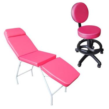 Imagem de Kit Maca 3 Posições + Mocho Profissional Clínica Estética - For-ty Sto