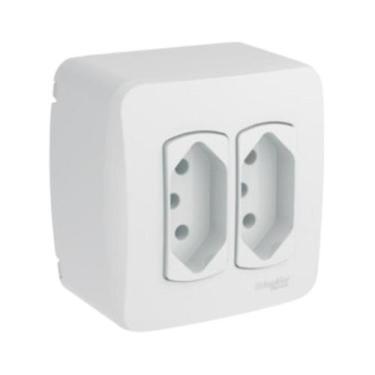 Imagem de Tomada Dupla Sobrepor 10A 2P+T S3B66440 - Miluz