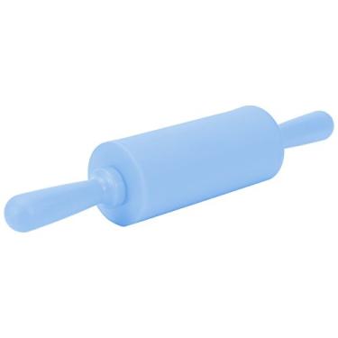 Imagem de Acouto Rolo de Massa de Silicone Antiaderente para Cozimento - Rolo de Massa de de Silicone Antiaderente Ferramenta de Cozimento Com Alça de Plástico - de para Cozinha Doméstica (Azul)