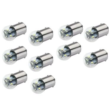 Imagem de Lâmpada miniatura de LED #89 | 12/14 VDC | Regulável | Substitui #67, 69, 89, 9421777, 98, 1247, 441067-1, 97, 631, 89LL, 1155, 97-I (pacote com 10; branco quente)