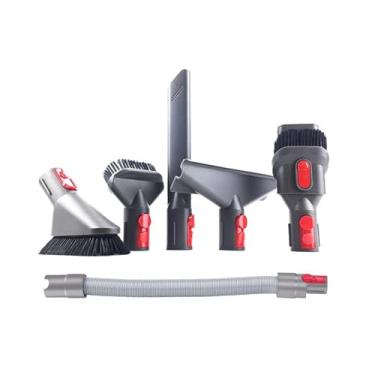 Imagem de Cabeça de bocal de sucção plana aspirador de pó escova de colchão cabeça escova redonda peças de escova macia, compatível com Dyson V7 V8 V10 V11 V12 V15(E)