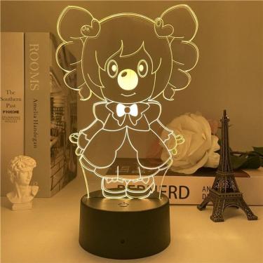Imagem de Luz noturna LED 3D Moles Worlds Momos Color Changing Kids