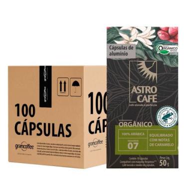 Imagem de Kit Cápsulas Astro Café Orgânico 100 Unidades  Certificado