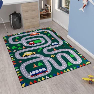 Imagem de Tapete Kids Emborrachado Quarto Criança - Pista