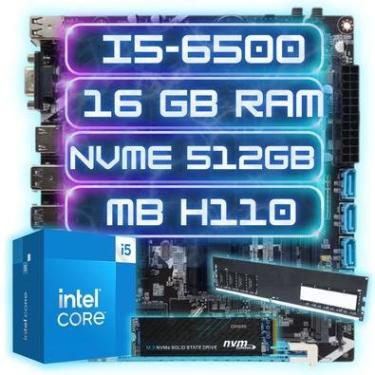 Imagem de Kit Gamer Intel I5-6500 + Ddr4 16gb + Nvme 512gb + Mb H110