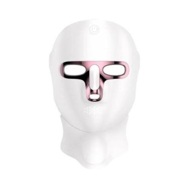 Imagem de Máscara De Beleza LED Sem Fio Para Rosto E Pescoço Em 7 Cores, Reparaç