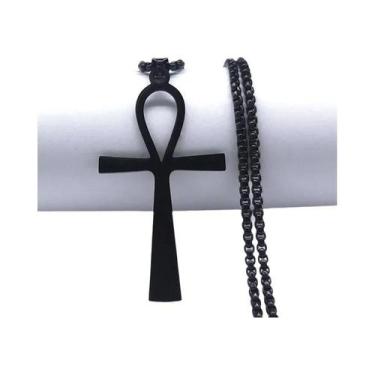 Imagem de Colar Masculino De Aço Inoxidável Com Olhos Egípcios, Olho De Ra, Joia