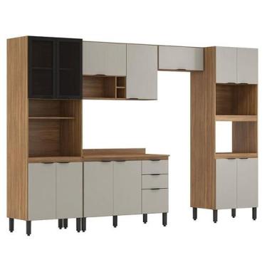 Imagem de Cozinha Modulada Firenze FI0001 Amêndola Touch Nude Prime TX - Demóbil