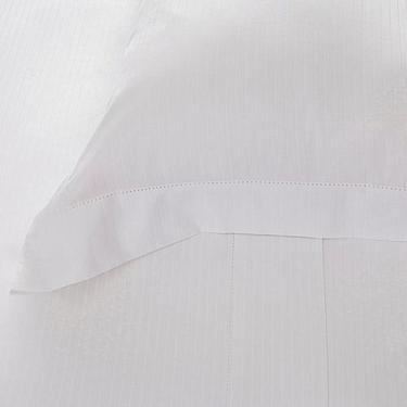 Imagem de Jogo De Cama Casal Cetim Buddemeyer Damask Stripes 4 Pç, Branco