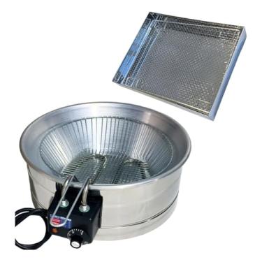 Imagem de Fritadeira Elétrica Tacho Inox 10l Com Escorredor M(220)