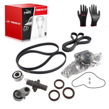 Imagem de YA-MAYPAY Kit de correia dentada com bomba de água compatível com Honda Accord Crosstour Odyssey Pilot Ridgeline para Acura MDX RL TL ZDX 3.0L 3.5L 3.7L 14400-RCA-A01 14510-RCA-A01 19200-RDV-J01