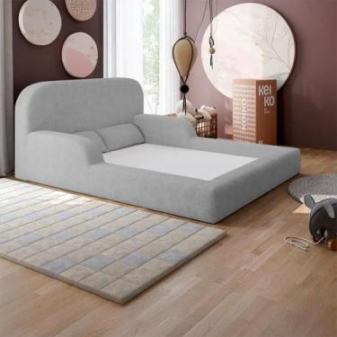 Imagem de Cama Montessoriana Casal Encanto 100% Espuma Boucle - Keiko Colchões, 