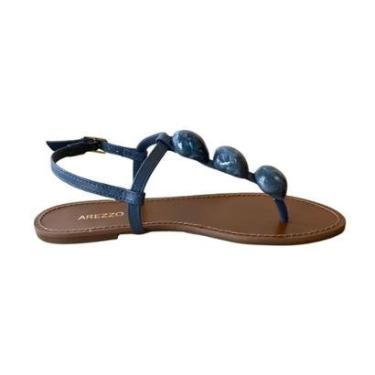 Imagem de Sandalia Rasteira Preta feminina Arezzo Lançamento-Feminino