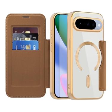 Imagem de Asuwish Capa de celular para Google Pixel 10/10 Pro 5G capa carteira magnética com protetor de tela de vidro temperado flip porta-cartão de crédito bloqueio RFID acessórios para celular Pixel10 10Pro