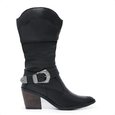 Imagem de Bota Feminina Couro Cano Médio Confortável Original 3015-Feminino