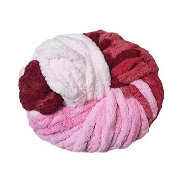 Imagem de Fio Chenille Colorido Macio De 250g Para Tricô Grosso, Ninhos Para Ani