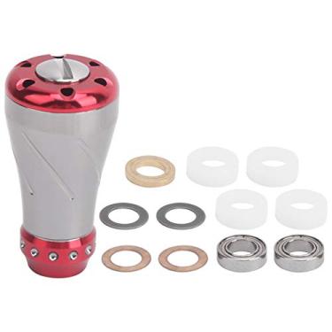 Imagem de Manopla do carretel de pesca Substituição de metal Acessório de atualização de aderência confortável para modificação de carretel giratório de marca S D 4 cores disponíveis (Arma Starlight vermelha)