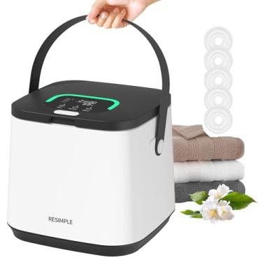 Imagem de RESIMPLE Aquecedor de toalhas para banheiro, aquecedor de toalha quente de 16L com visor LED, 3 modos de aquecimento, até 24 horas de atraso, aquecedor de toalhas de spa luxuoso com alça -