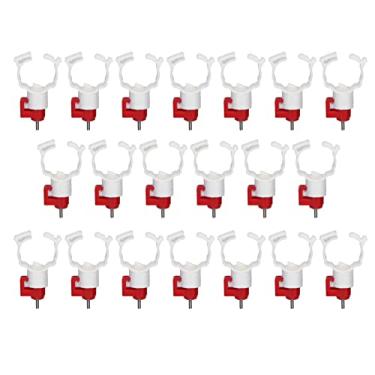 Imagem de Generic Bebedor de Mamilo para Frango, Bicos de água de Alta Resistência para Aves, 20 Peças para Codornas, Patos, Amplo Uso Em Avicultura, Aço Inoxidável + Plástico
