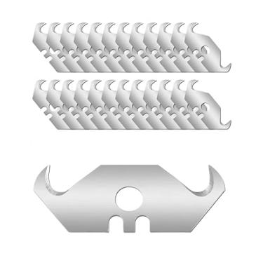 Imagem de bepisof 30 lâminas de gancho práticas SK5 máquina de corte multifuncional de aço para cortar caixas plásticas de papel de parede, carpete e telhado