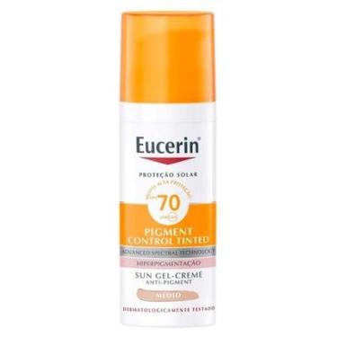 Imagem de Protetor Solar com Cor Eucerin Sun Pigment Control Tinted FPS70 Médio-Unissex