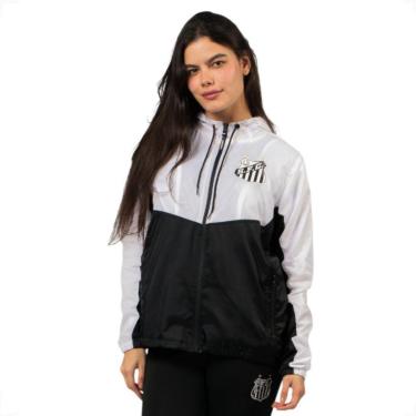 Imagem de Jaqueta Corta Vento Santos Oficial Feminina-Feminino
