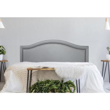 Imagem de Cabeceira King Estofada para Cama Box, Modelo Curva Luxo com Tachas 1,