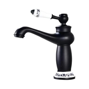 Imagem de Torneira Vintage De Cobre Para Lavatório Moderna Com Furo Único Para B