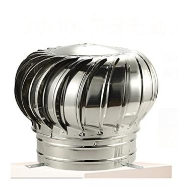 Imagem de Exaustor de chaminé, capô de chaminé de aço inoxidável anti-rascunho, topo de aço inoxidável galvanizado para todos os fins, capô de chaminé rotativo (tamanho: 250 mm) (100 mm/3,94 polegadas)