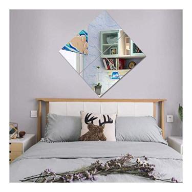 Imagem de Espelho de pendurar na parede espelho de chão quarto DIY costura colar estilo europeu espelho de chão espelho longo AN1018 912 (tamanho: 22 cm × 22 cm)